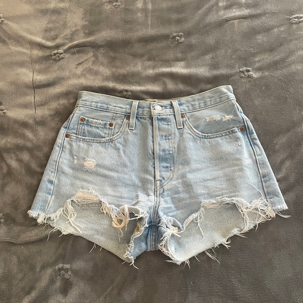 Levi’s Light Blue Denim Shorts
